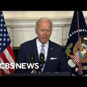 Biden says Senate bill to battle inflation, sever health costs and provide protection to native climate is a “huge deal”