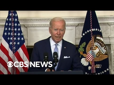 Biden says Senate bill to battle inflation, sever health costs and provide protection to native climate is a “huge deal”