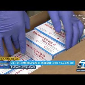 California pauses distribution from one lot of Moderna vaccine | ABC7 Los Angeles