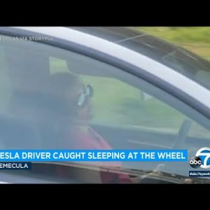 Girl notion Tesla driver caught sound asleep at the wheel modified into having medical reveal