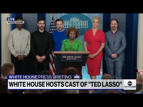 Cast of Ted Lasso joins White Condo press briefing to dwelling mental health| ABC Recordsdata