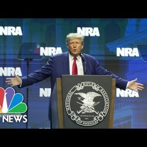 Trump calls mass shootings a ‘psychological health jam’ during NRA speech
